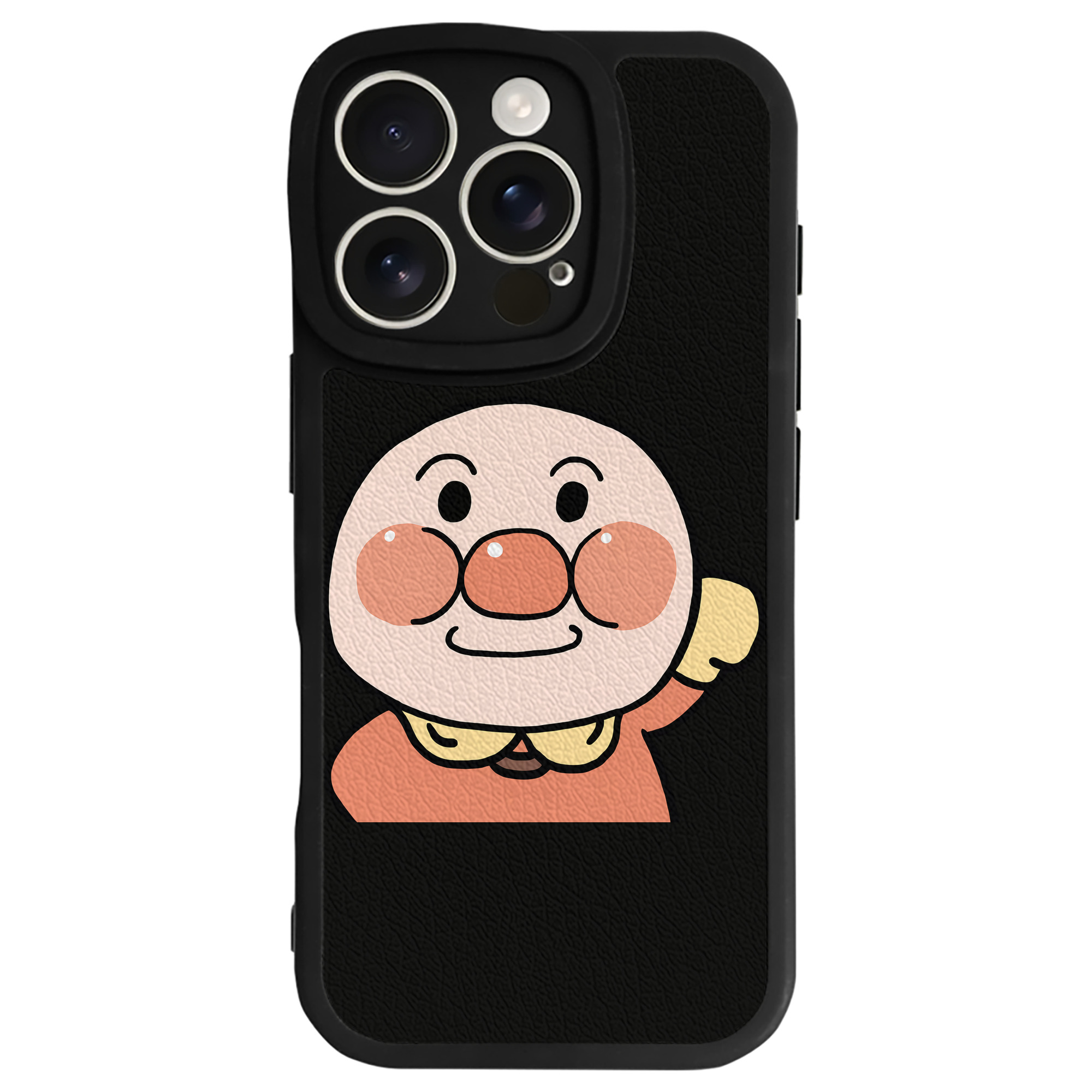（画像用） アンパンマン Anpanman 【iPhone 16シリーズ対応】シリコンスマホケース（レザー調） 材質：シリコン